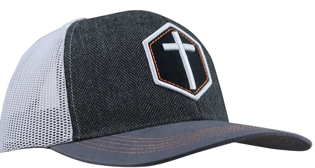 Cap Cross Gray/White