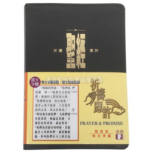 Chinese Union Trad Bible Vinyl Black Giant Print