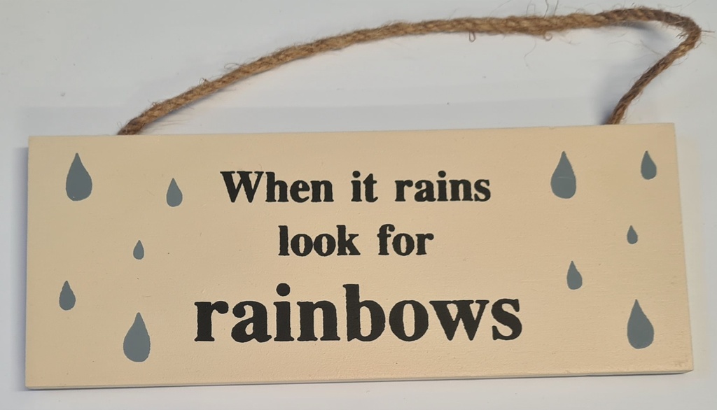Hanging Sign Rainbow