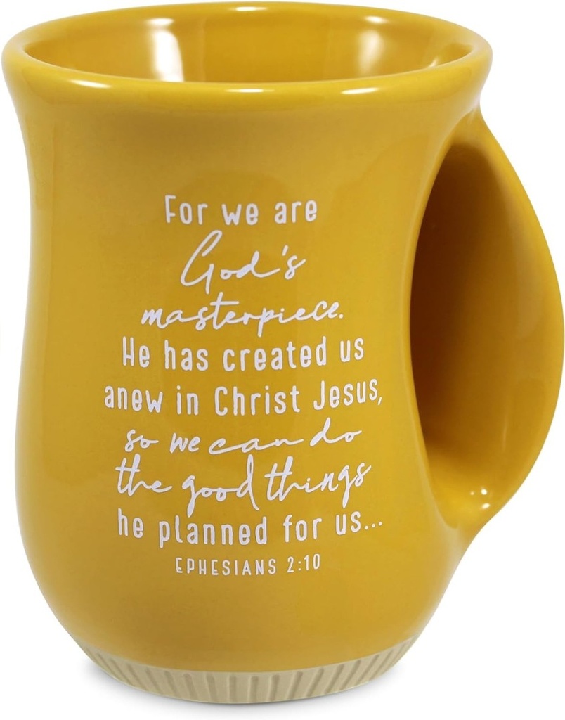 Mug Handwarmer God's Masterpiece Yellow