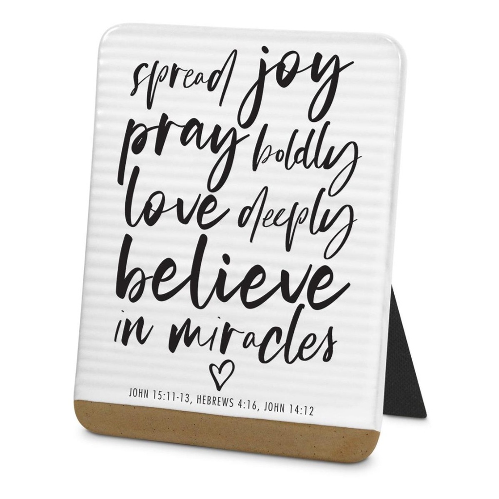 Plaque Today I Will Spread Joy White