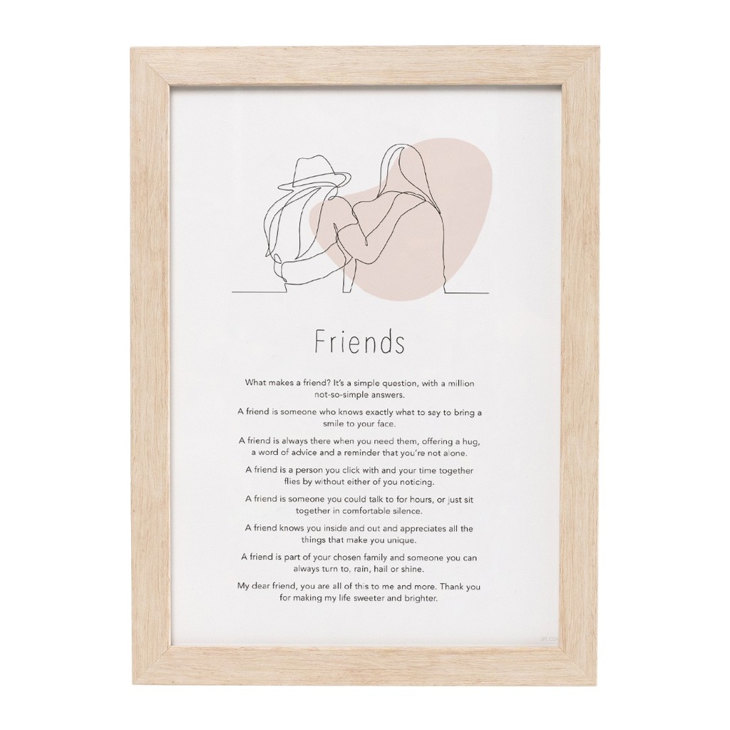 Plaque Friends Gift of Words