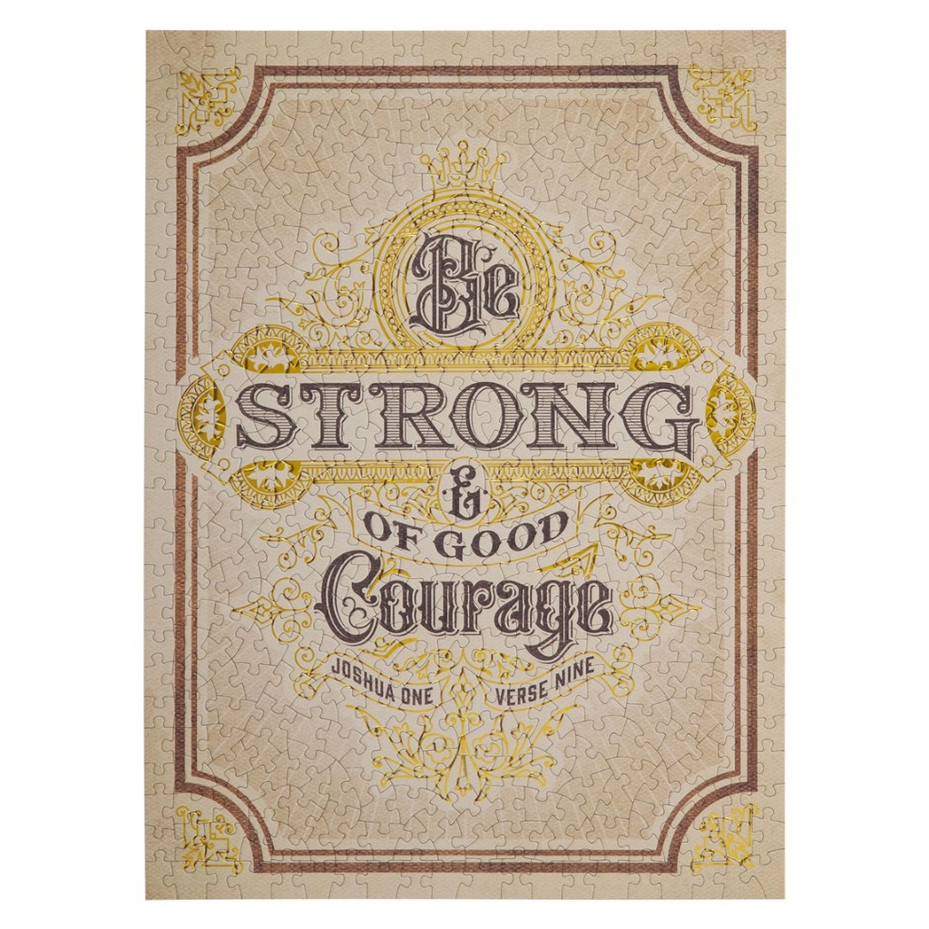 Puzzle Be Strong & Of Good Courage 500 Piece
