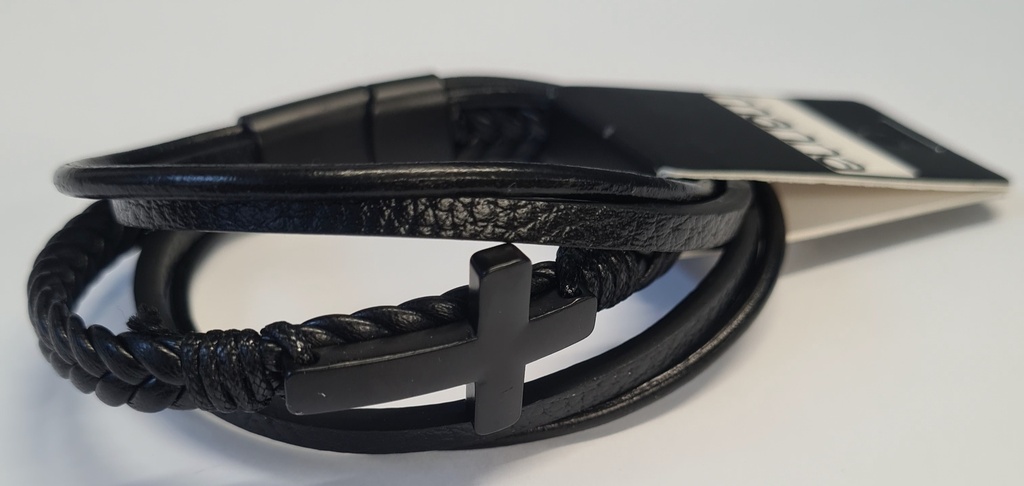 Bracelet Cross Magnetic Black