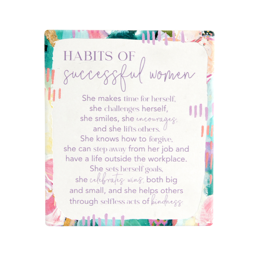 Verse Plaque Talulah Successful Women Ceramic