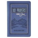 101 Prayers For My Son Blue Faux Leather