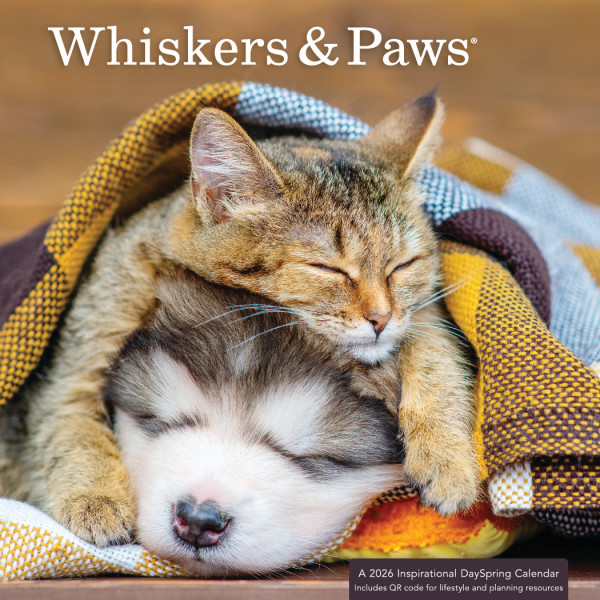 2026  Mini Wall Calendar Whiskers & Paws (07/25)