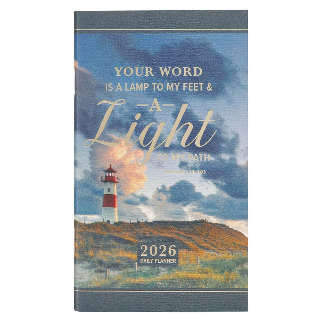 2026 Small Daily Planner A Light Lighthouse (01/25)