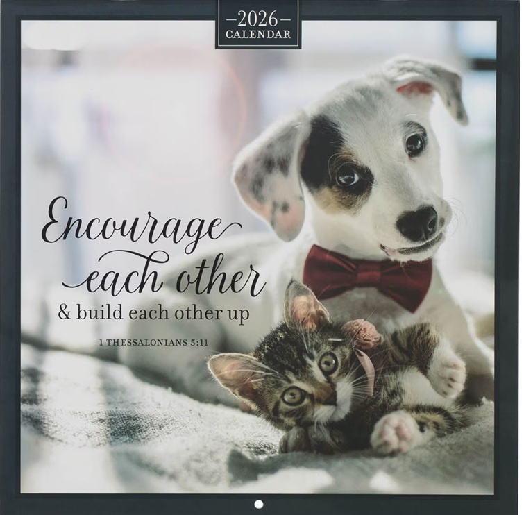 2026 Wall Calendar Encourage Each Other Dogs (07/25)