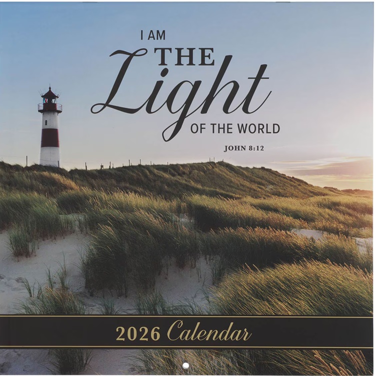 2026 Wall Calendar I Am The Light of The World (07/25)