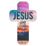 BMK Cross Jesus The Way Truth Life 12Pk
