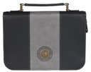 Bible Case Large Be Strong Twotone Grey/Black 