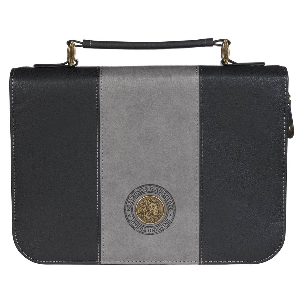 Bible Case Med Be Strong Grey/Black Medallion 
