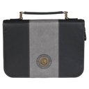 Bible Case XL Be Strong Medallion Grey/Black