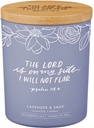 Candle I will Not Fear Lavender and Sage