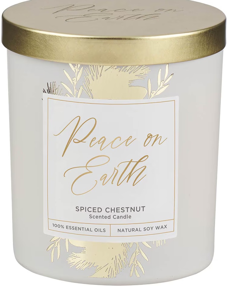 Candle Peace on Earth Spiced Chestnut
