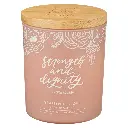 Candle Strength & Dignity Grapefruit Glass 
