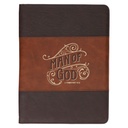 Executive Padfolio Man of God Honey Brown/Espresso