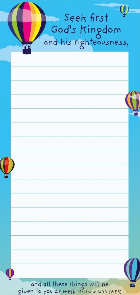 Fridge Notepad Seek First