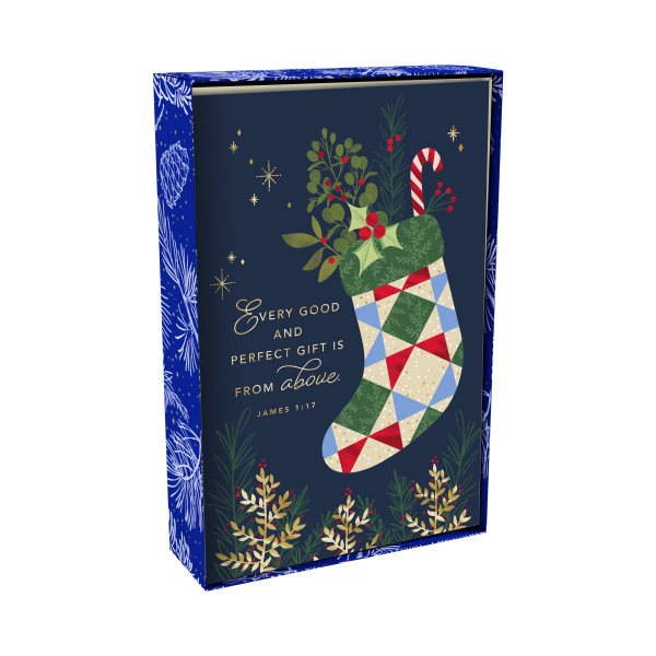 GC: Christmas Boxed Christmas Stocking (Dark Blue) (08/25)
