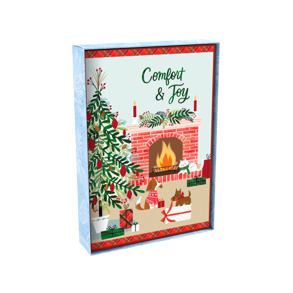 GC: Christmas Boxed Comfort & Joy Scene (Light Blue) (08/25)