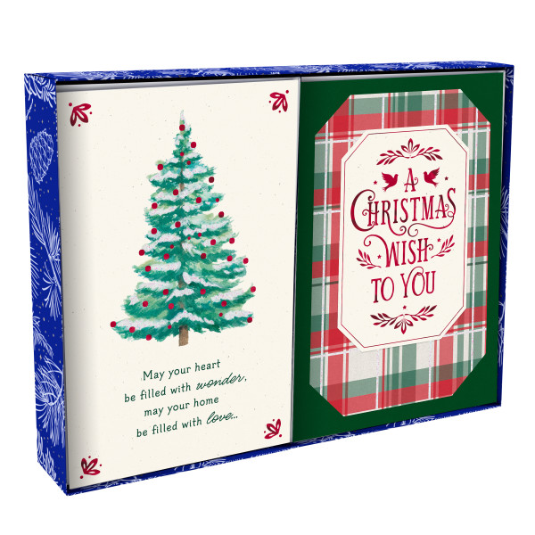 GC: Christmas Boxed Plaid and Treee (Dark Blue Range (08/25)
