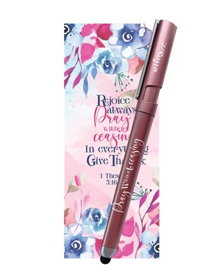 Gel Pen Pray Without Ceasing Pink w/Bookmark