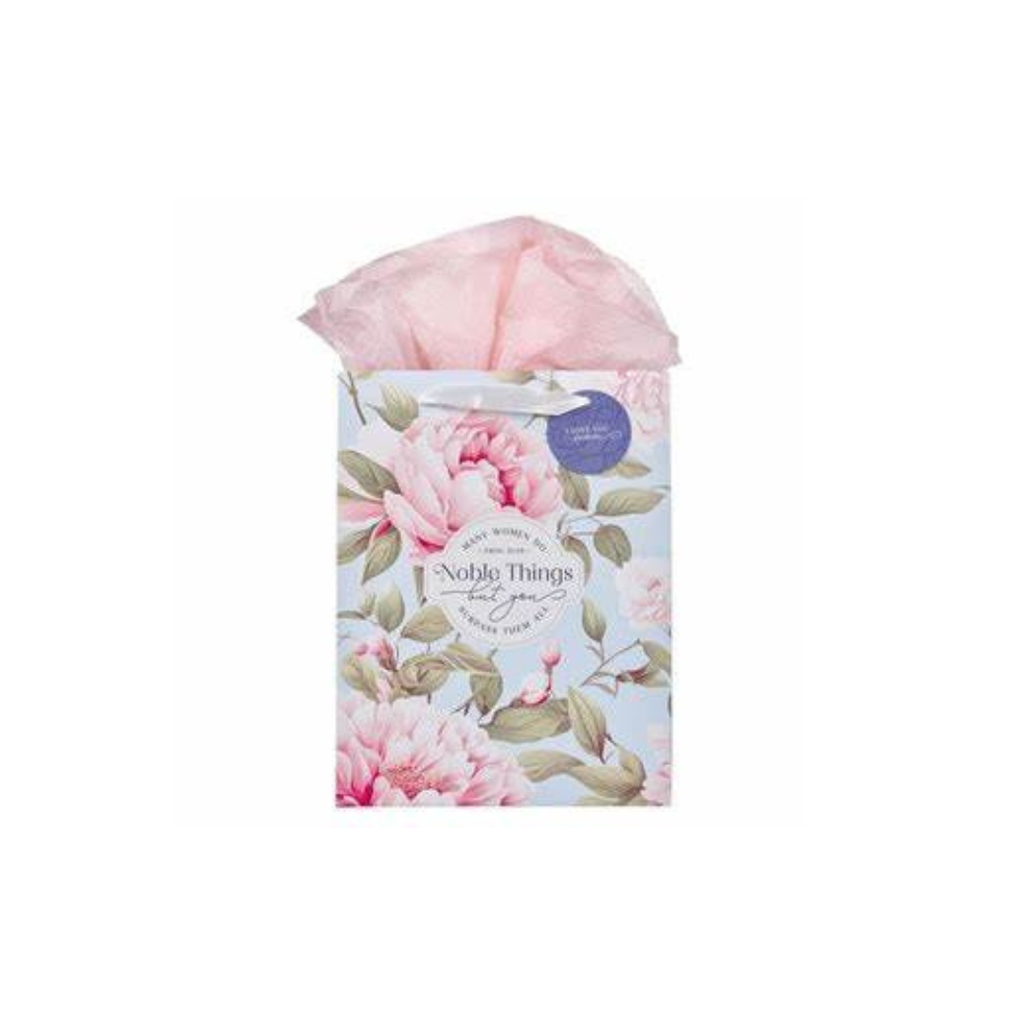 Gift Bag Large Noble Things Pink Peony 