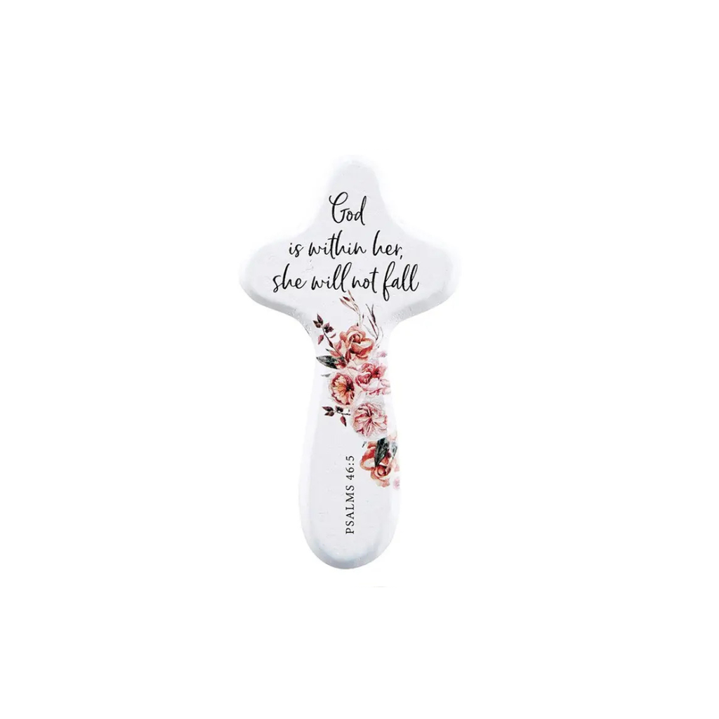 Handheld Cross God Is Within Her