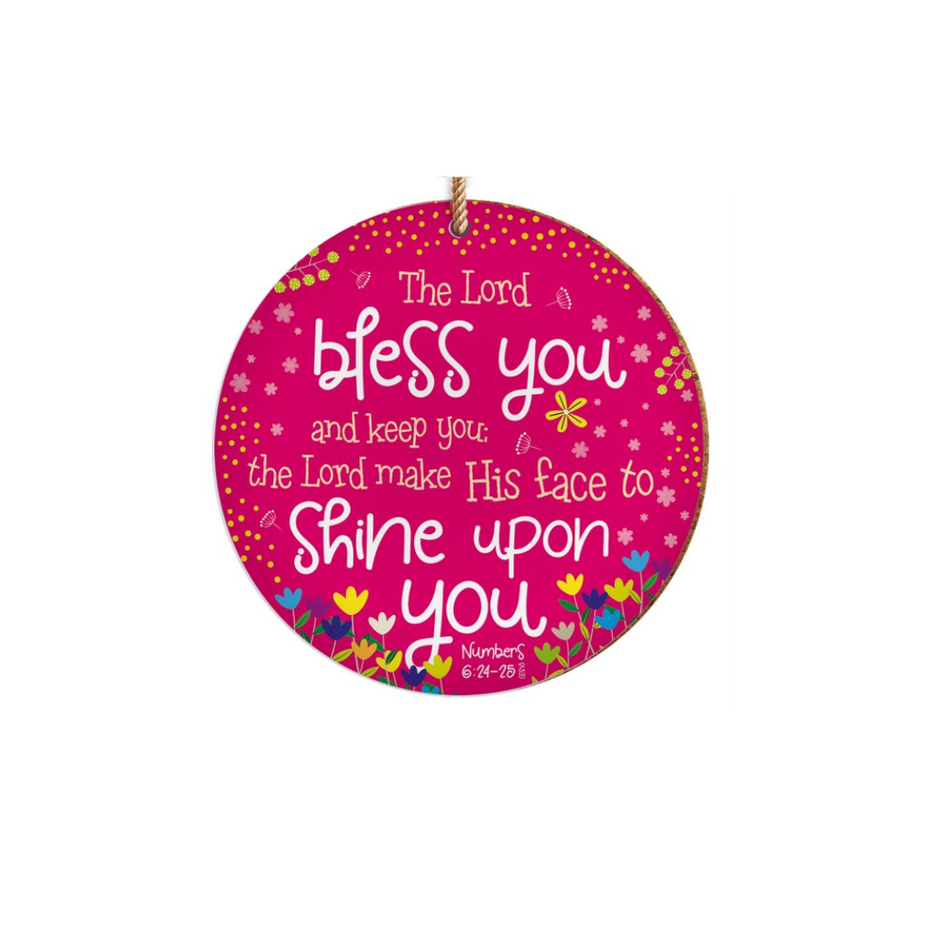 Hanging Decoration Bless You Pink