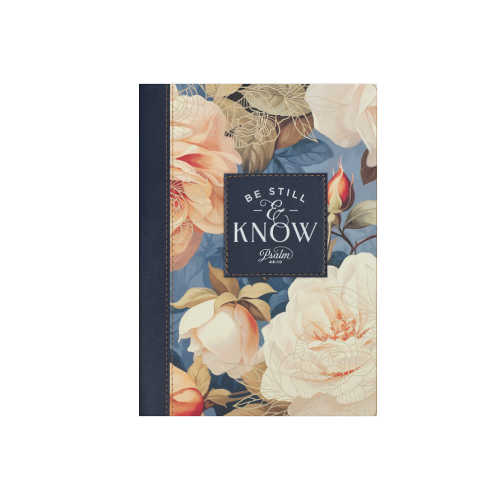 Journal Be Still Roses Zip (01/25)