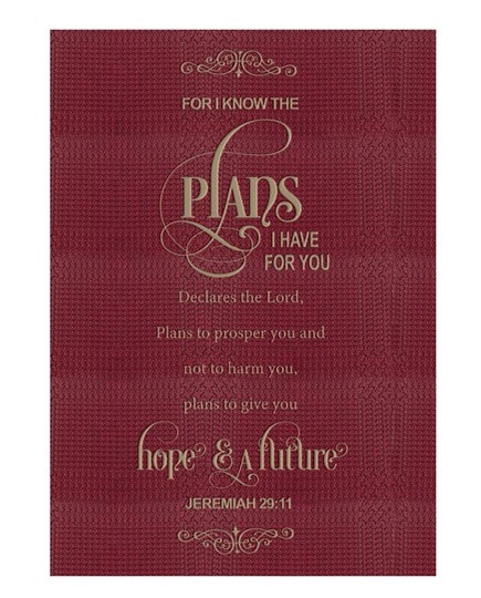 Journal For I Know The Plans Twotone Burgundy