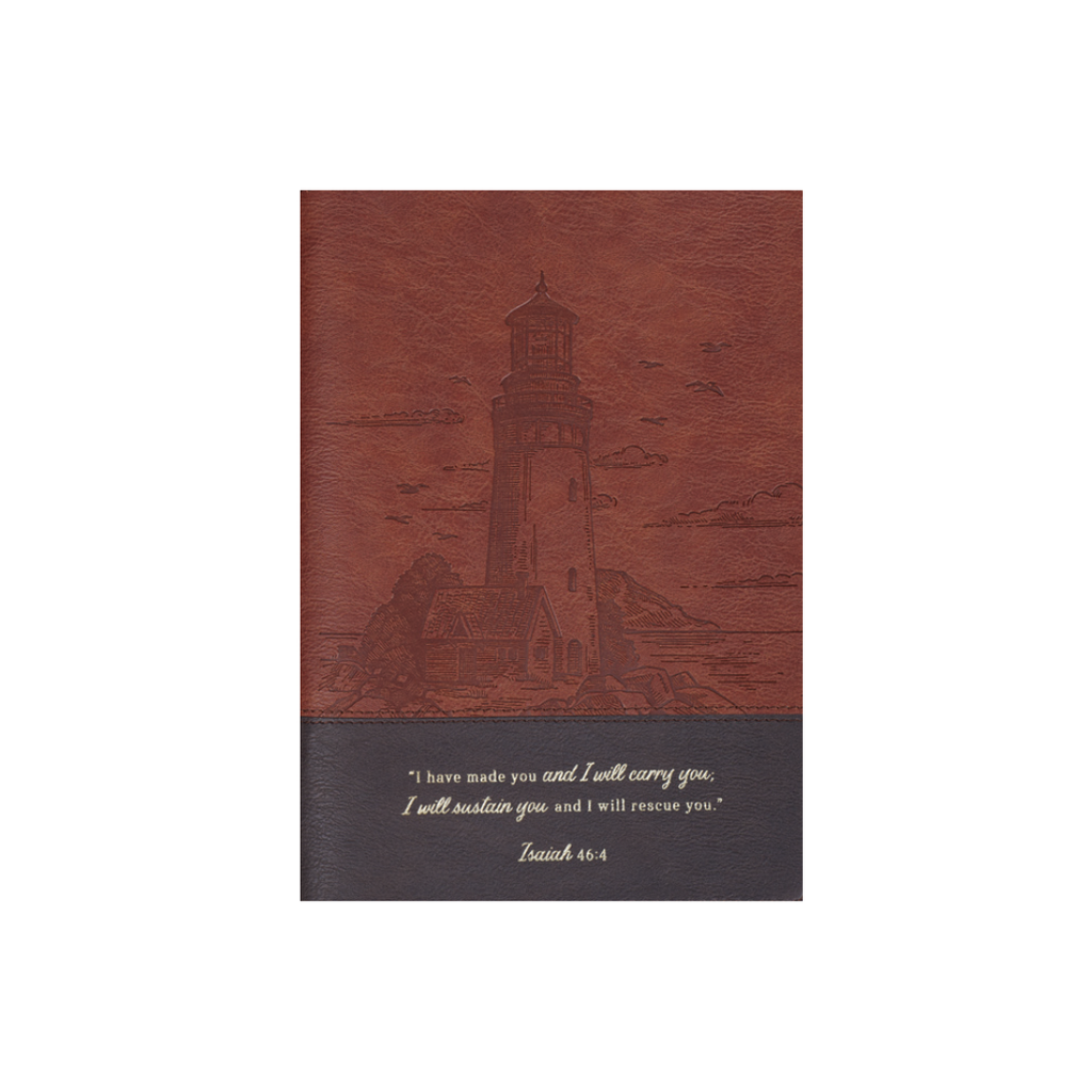 Journal I Have Made You Lighthouse Brown Zip 