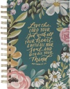 Journal Love The Lord Teal Floral Wirebound