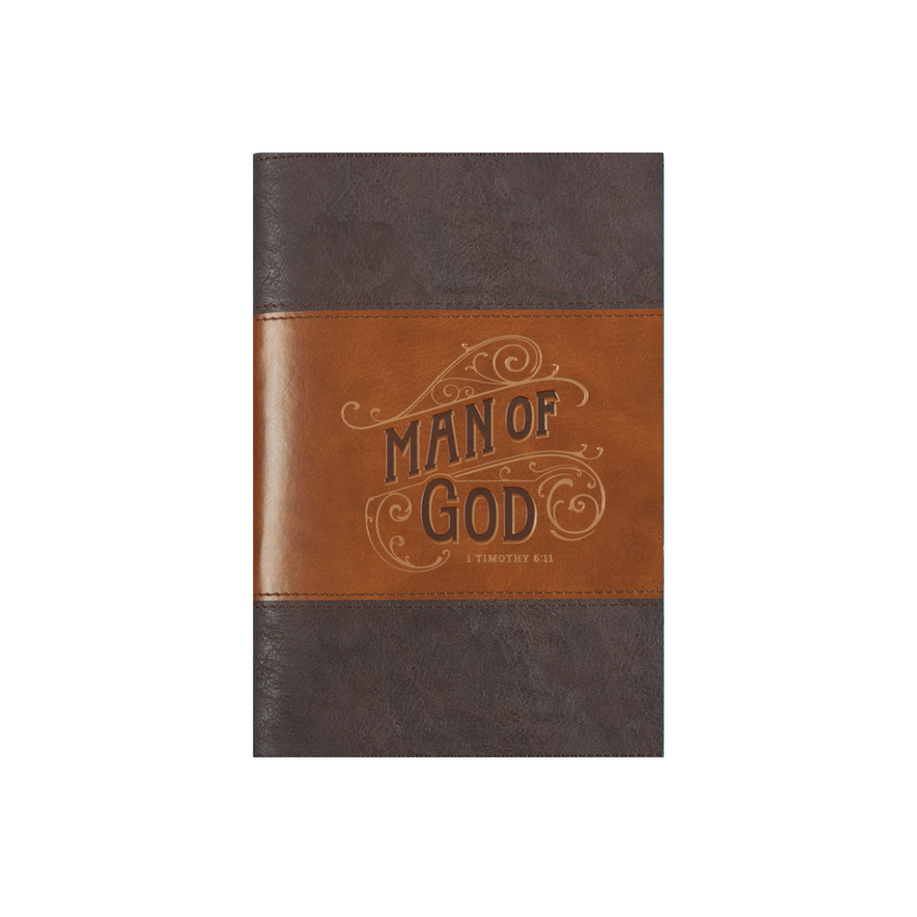 Journal Man of God Honey Brown/Espresso Classic Zip