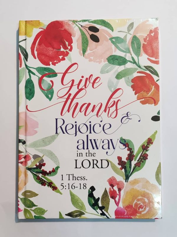 Journal Rejoice Always Floral Hardcover