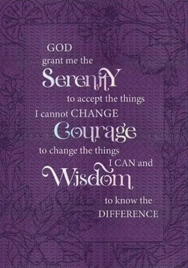 Journal Serenity Prayer Twotone Luxleather