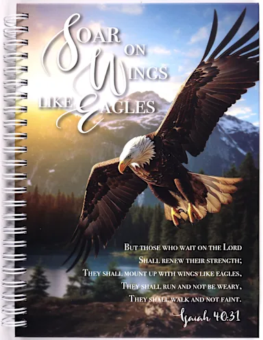 Journal Soar On  Wings Like Eagles Hardcover