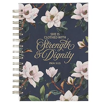 Journal Strength & Dignity Blue Floral Prov 31:25