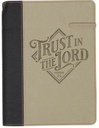 Journal Trust In The Lord Black & Sand w/Pen Holder