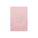 Journal Under His Wings Pink Zip 