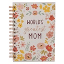 Journal Worlds Greatest Mom Whimsical Floral 