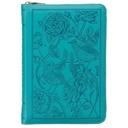 KJV Compact Bible Teal Debossed Zip