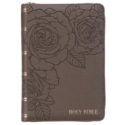 KJV Large Print Compact Tan Debossed