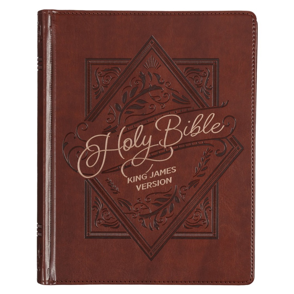 KJV Note-taking Bible Saddle Tan Faux Leather