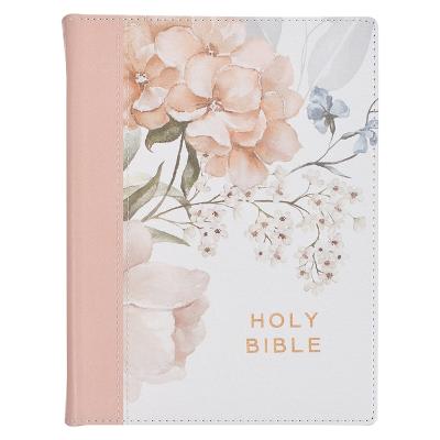 KJV Note-taking TwoTone Pink Print Hardcover