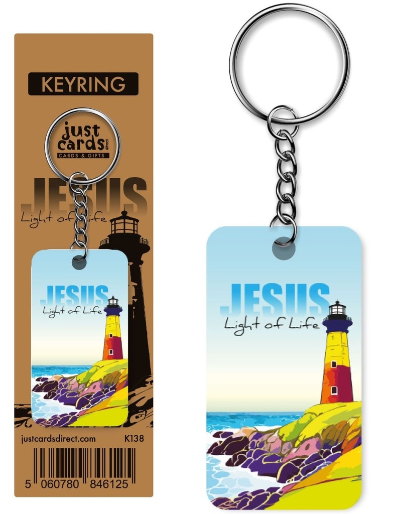 Keyring Lighthouse Wood