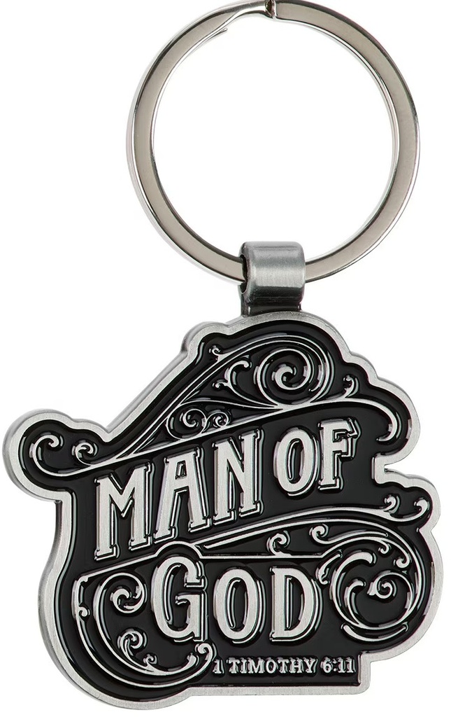 Keyring Man of God 1 Tim 6:11 Metal