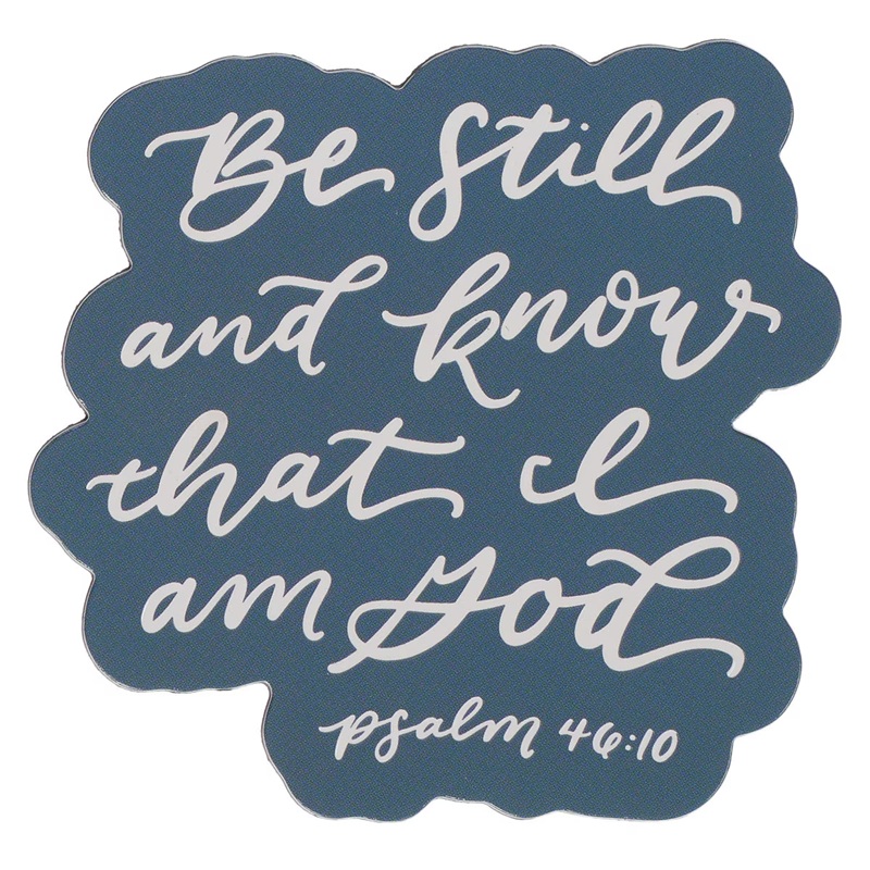 Magnet Be Still Teal Diecut (01/25)