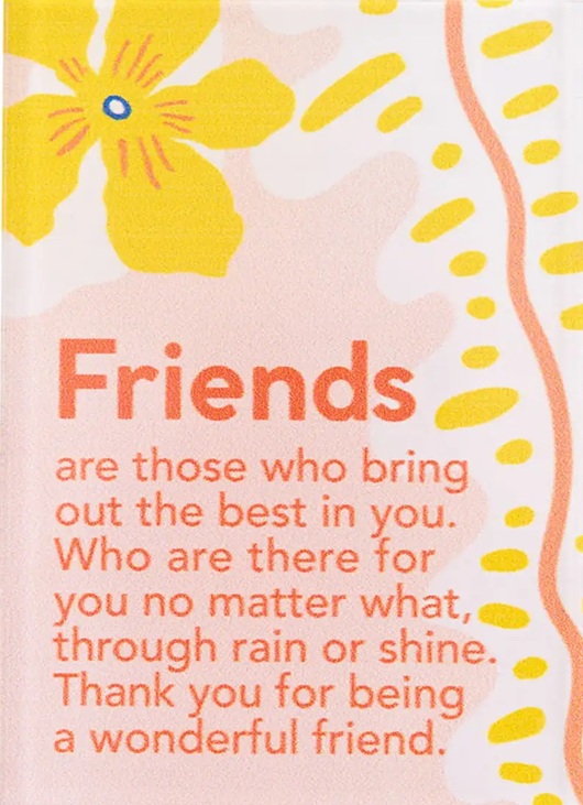 Magnet Meaningful Friends Acrylic
